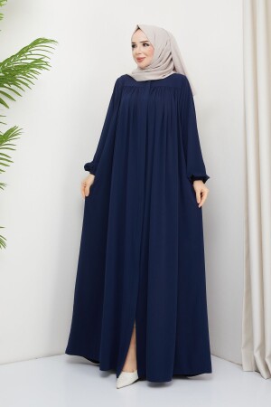 islami tesettür ferace robalı büzgülü medine ipeği tam tesettür - Serra Moda