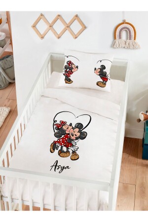 Isme Özel %100 Pamuk Bebek Nevresim Takımı Mickey Mouse 6417328439569 - 2