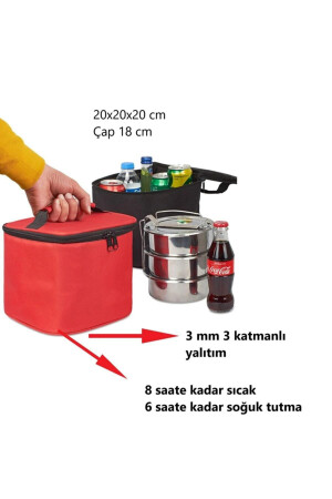 Isolierte Lebensmittel-Tragetasche, Kalt- und Warmhalte-Lunchbox, Lunchbox MSS0078. K - 5