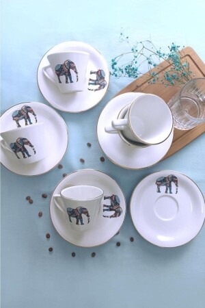 Istanbul Elephant 12-teiliges Teetassen-Set für 6 Personen 69247-5 - 2