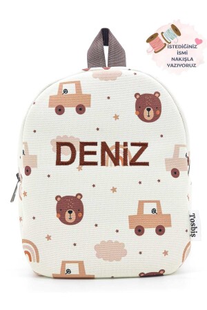 [ Istediğiniz Ismi Yazıyoruz ] Oyuncak Araba 0-8 Yaş Çocuk Sırt Çantası- Anaokulu-kreş Çantası - Tosbiş
