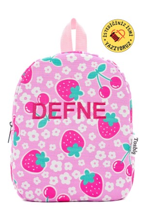 [ Istediğiniz Ismi Yazıyoruz ] Tatlı Meyveler 0-8 Yaş Çocuk Sırt Çantası- Anaokulu-kreş Çantası - Tosbiş