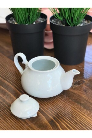 علبة شاي من الفورسلين الأبيض - İstoçhome