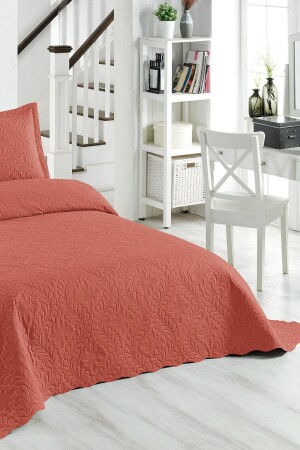 Ivy Mercan Çift Kişilik Microfiber Kapitone Yatak Örtüsü - 4