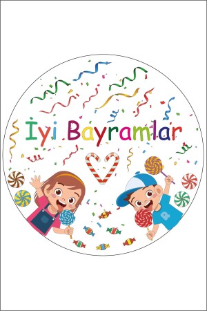 Iyi Bayramlar Sticker (4 Cm X 4 Cm ) - 1