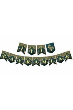 Iyi Bayramlar Uzar Yazı Zigzag Banner - Deniz Party Store