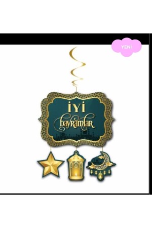 Iyi Bayramlar Yazılı Asmalı Tavan Süs - Dolunay Store