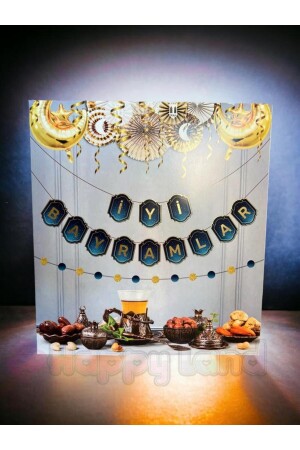 İyi Bayramlar Yazısı Zigzag Banner Yazı Ramazan Ramazan Kurban Bayramı Süsleri - Happyland