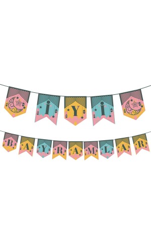 Iyi Bayramlar Zigzag Banner Hoşgeldin Ramazan 10104 - 3