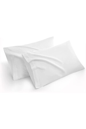 Iz Premium 2li Set Beyaz Bebek Yastık Kılıfı 35x45 %100 Pamuklu Kapaklı - Baby Pillow Cover - 1