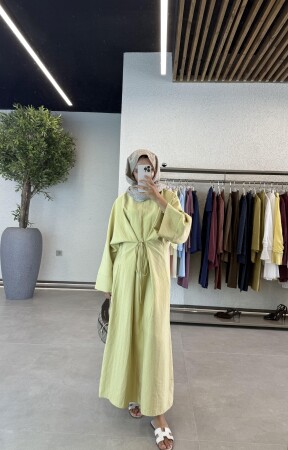 İzel Elbise - Açık Yeşil - Duendeca