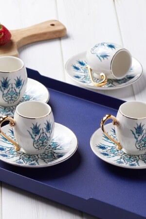 Iznik Kaffeetassen-Set für 6 Personen 80 ml - 2