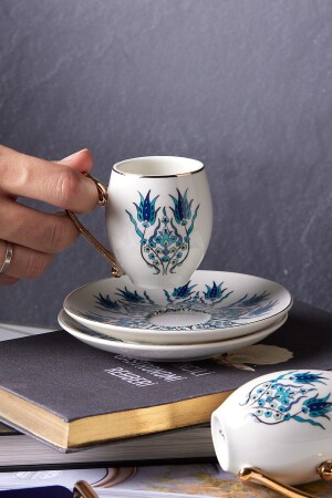 Iznik Kaffeetassen-Set für 6 Personen 80 ml - 6