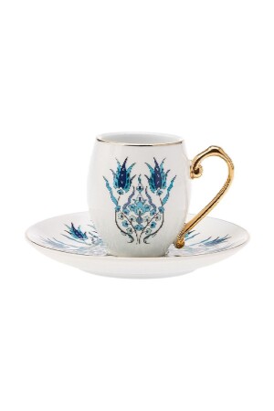 Iznik Kaffeetassen-Set für 6 Personen 80 ml - 8