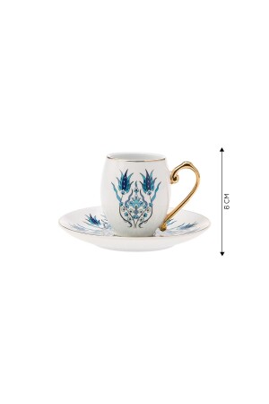 Iznik Kaffeetassen-Set für 6 Personen 80 ml - 10