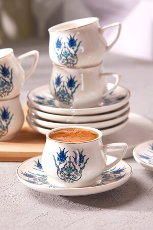 Iznik New Form Kaffeetassen-Set für 6 Personen 100 ml - 2