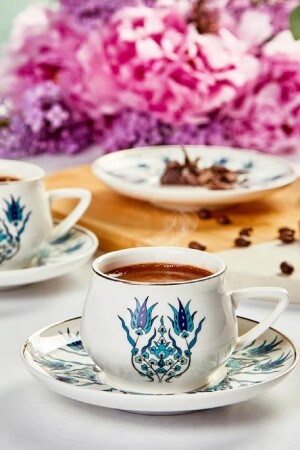 Iznik New Form Kaffeetassen-Set für 6 Personen 100 ml - 7