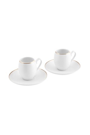 Iznik Weißes Kaffeetassen-Set für 2 Personen 90 ml 153. 03. 06. 8719 - 4