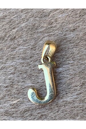 من الزوجات الذهبية الصفراء من الحرف اليمني اليمني J Pendant 14 كيرا UCHRF2BYTJ - Bayar Gold