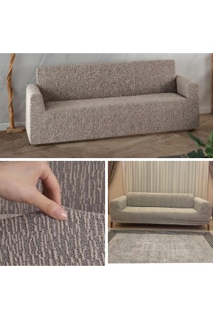 Jacquard-Sofabezug für 3-Sitzer – Schlafsofa-Sofabezug (Produktinhalt: 1 Stück) - 4