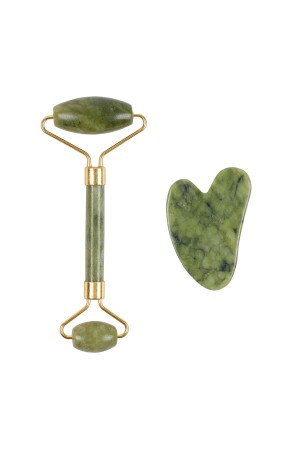 Jade-Gesichts- und Jade-Herz-Gua-Sha-Massagestein Premium-Set ilterus131023 - 4