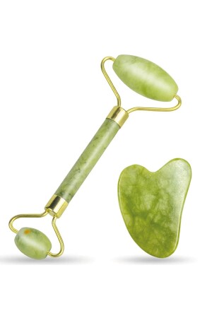 Jade-Gesichts- und Jade-Herz-Gua-Sha-Massagestein Premium-Set ilterus131023 - 10