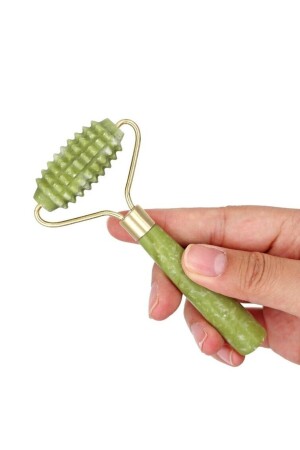 Jade-Gesichtsroller, einseitig gezahnter Jade-Gesichtsroller und Jade-Herz-Gua-Sha-Gesichtsmassagestein ilterus1042 - 4