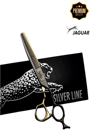 Jaguar Ara Makas Efile Saç Kesim Makası Deri Çantalı Profesyonel Berber Kuaför 6 İnç XLJ51A - 1