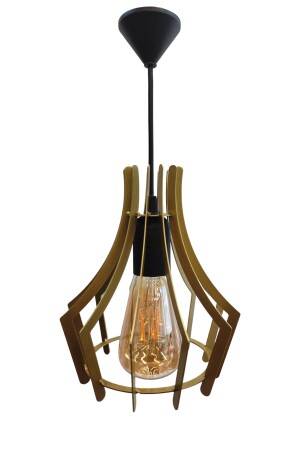 Jaula - Gold Single Pendelleuchte Retro Modern Kronleuchter, Wohnzimmer, Küche, Eingang, Flur Kronleuchter, Led, Led - 6