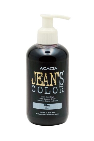 Jean's Color Mavi 250ml. Blue Amonyaksız Balyaj Renkli Saç Boyası - 1