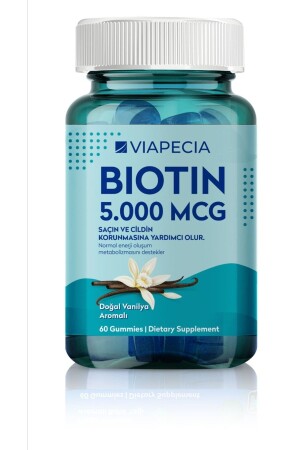 Jelibon Formunda Biotin 5000 Mg 60 Adet Saç Ve Cildi Korur - 7