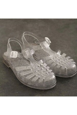 Jelly-Silber-Glitzer-Sandalen - 2