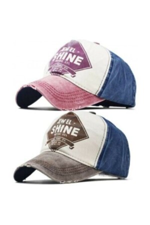 Jewel Shine 2 Li Ünisex Cap Şapka Erkek Kadın Snapback jwl.shn.001 - 3