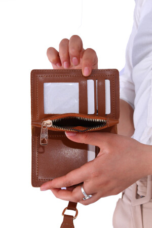 Jn-1320 Geprägte Brieftasche Kombination Damen Hand- und Umhängetasche Nerz 22KBYH0162 - 9