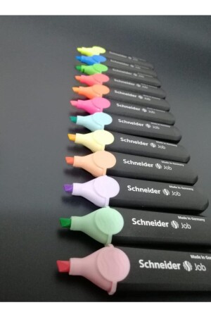Job 150 Textmarker Pastell Lebendige Farben 12 Farben SCHNEIDERSET12 - 1