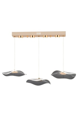 Jolie 3 Reihen 3 Farbe 26 Watt Gold Kristall LED moderne Wohnzimmer Halle Pendelleuchte Kronleuchter - 4