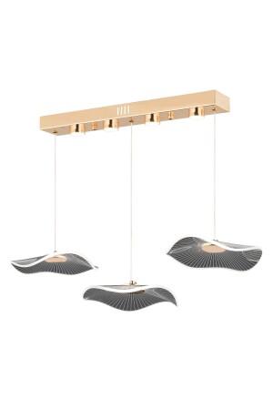 Jolie 3 Reihen 3 Farbe 26 Watt Gold Kristall LED moderne Wohnzimmer Halle Pendelleuchte Kronleuchter - 5