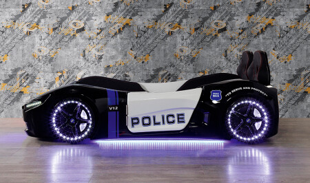 Jugendzimmer mit Polizeiauto - 3