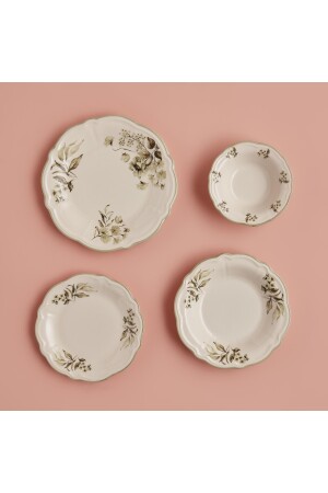 Julia Stoneware 24 Parça 6 Kişilik Yemek Takımı Yeşil 22199 - 9