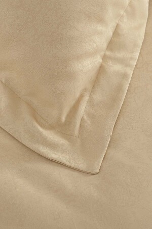 Julio Beige 100 % Baumwollsatin-Doppelbettbezug-Set 200. 20. 01. 0476 - 7