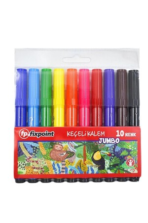 Jumbo Keçeli Kalem 10 Renk ( P-5365 ) - 1