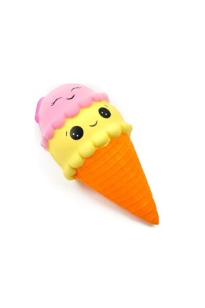 Jumbo Smiley Face Ice Cream Squishy Drop Sukushi mit Duft, 16 cm - 3