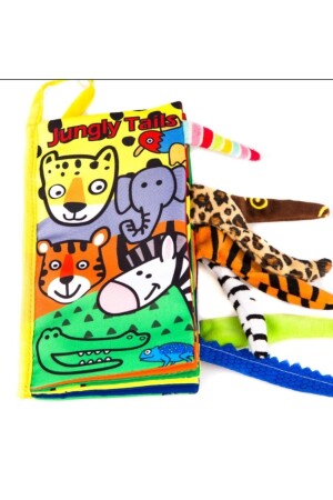 Jungly Tails Hışırtılı Yıkanabilir Kumaş - Bez Eğitici Ve Eğlenceli Bebek Kitabı PFB10171682 - 3