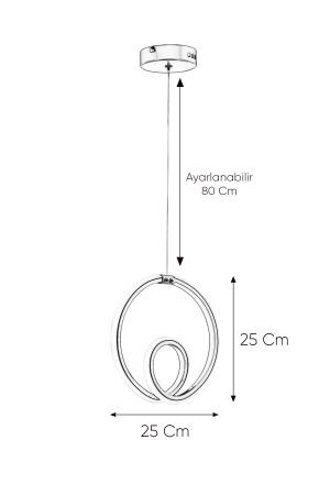 Juno Anthrazit Moderne Pendelleuchte LED Kronleuchter Weißes Licht Wohnzimmer Küche Zimmer LED Kronleuchter JNO01 - 5