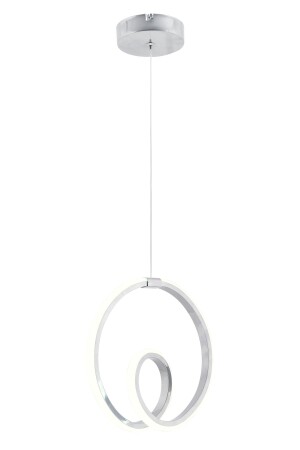 Juno Chrom moderne Pendelleuchte LED-Kronleuchter, weißes Licht, Wohnzimmer, Küche, Zimmer, LED-Kronleuchter - 7