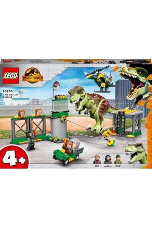 ® Jurassic World T. rex Dinosaur Escape 76944 – Bauset für Kinder ab 4 Jahren (140 Teile) - 4