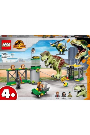 ® Jurassic World T. rex Dinosaur Escape 76944 – Bauset für Kinder ab 4 Jahren (140 Teile) MP40924 - 3