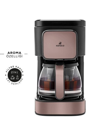 Just Coffee Aroma 2-in-1 Filterkaffee- und Teebrühmaschine Rosegold 153. 03. 06. 8340-1 - 4
