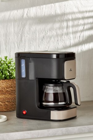 Just Coffee Aroma 2 In 1 Filtre Kahve Ve Çay Demleme Makinesi Bej - 3