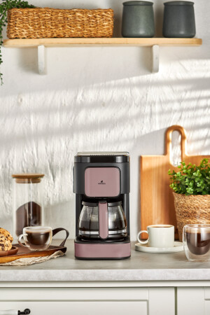 Just Coffee Aroma 2 In 1 Filtre Kahve Ve Çay Demleme Makinesi Rosegold 153.03.06.8340-1 - 1